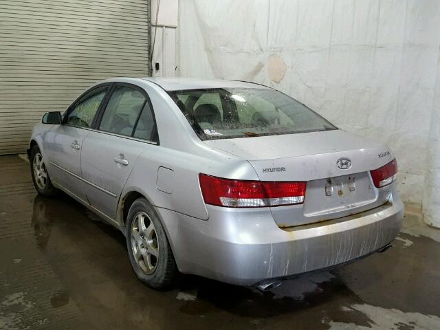 5NPEU46FX6H101409 - 2006 HYUNDAI SONATA GLS SILVER photo 3