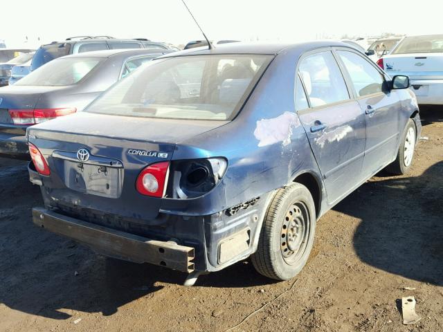 1NXBR38E44Z276630 - 2004 TOYOTA COROLLA CE BLUE photo 4