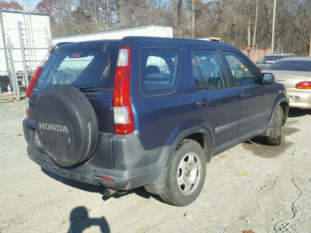 SHSRD78565U305556 - 2005 HONDA CR-V LX BLUE photo 4