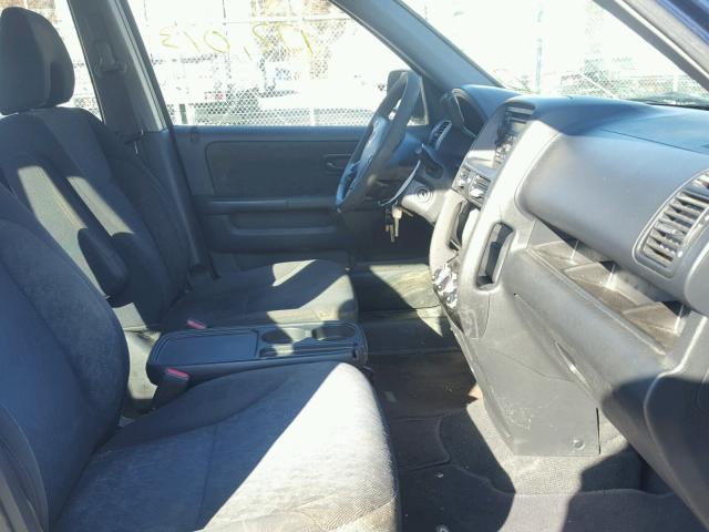 SHSRD78565U305556 - 2005 HONDA CR-V LX BLUE photo 5