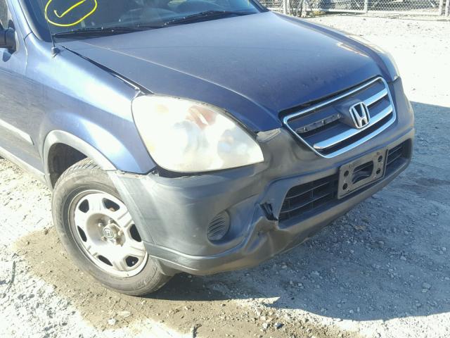 SHSRD78565U305556 - 2005 HONDA CR-V LX BLUE photo 9