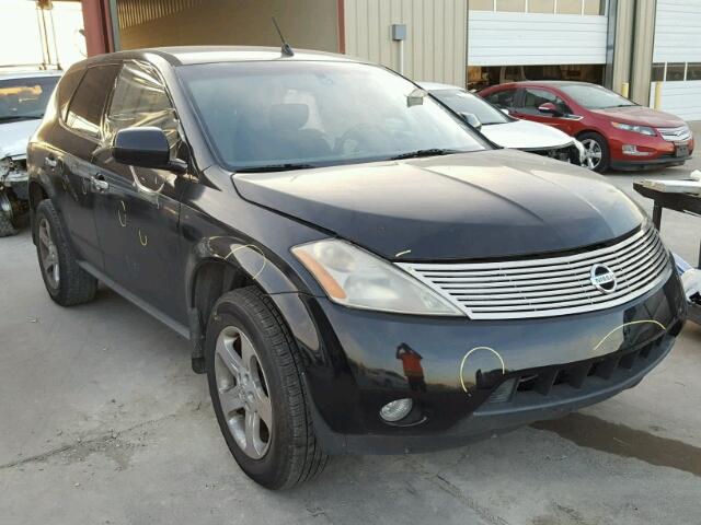 JN8AZ08T35W314100 - 2005 NISSAN MURANO SL BLACK photo 1