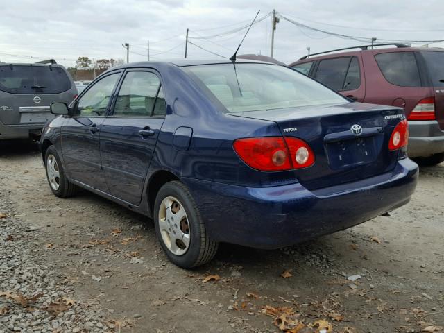 2T1BR32E66C695396 - 2006 TOYOTA COROLLA CE BLUE photo 3