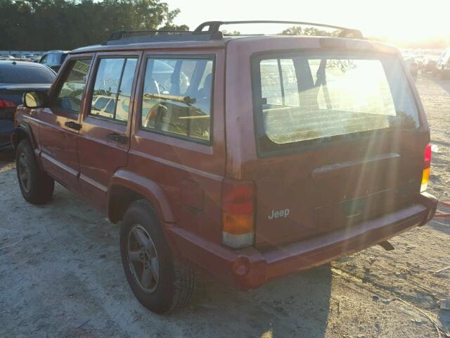 1J4FT68S7XL560630 - 1999 JEEP CHEROKEE S RED photo 3