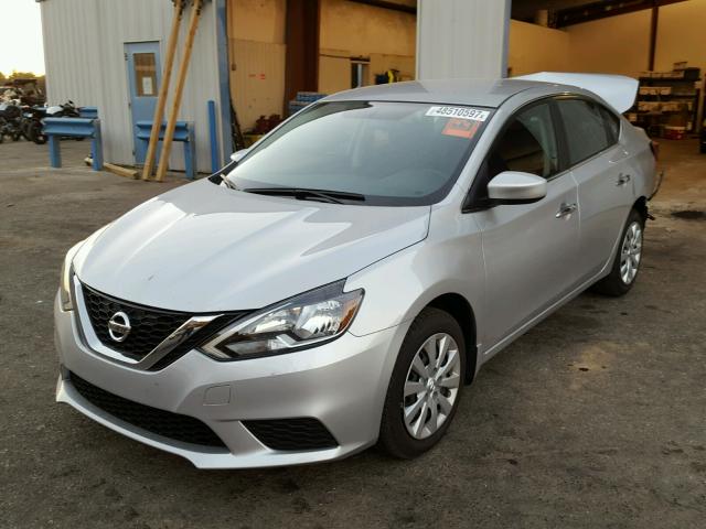 3N1AB7AP0GY311143 - 2016 NISSAN SENTRA S SILVER photo 2