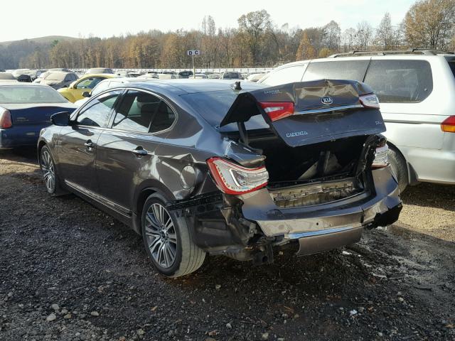 KNALN4D75E5162632 - 2014 KIA CADENZA PR BROWN photo 3