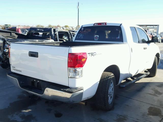 5TFRM5F14AX016851 - 2010 TOYOTA TUNDRA DOU WHITE photo 4