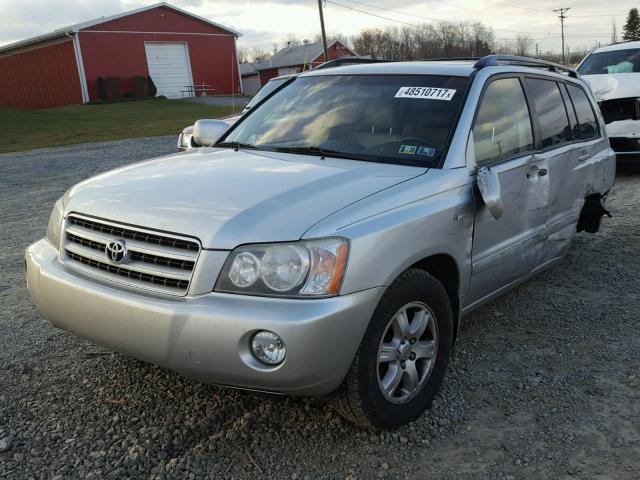 JTEHF21A030098774 - 2003 TOYOTA HIGHLANDER GRAY photo 2