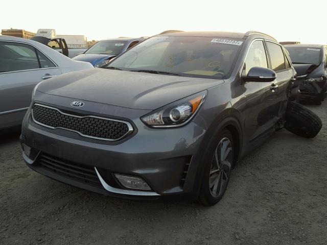 KNDCE3LC5H5082537 - 2017 KIA NIRO EX TO GRAY photo 2