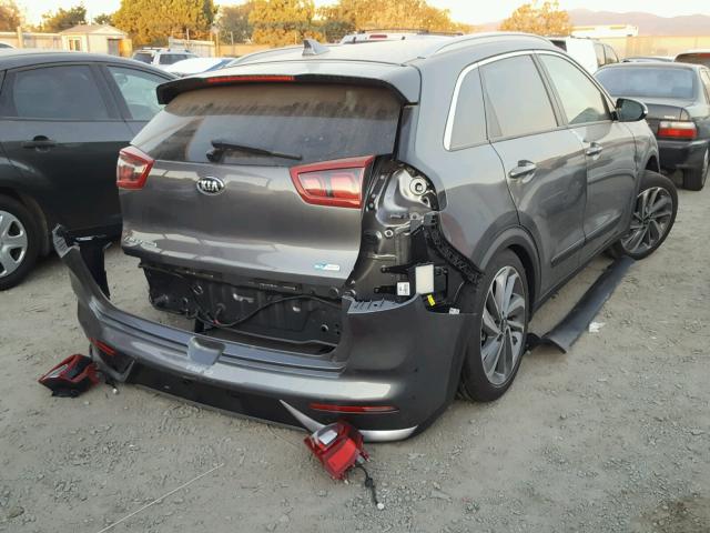 KNDCE3LC5H5082537 - 2017 KIA NIRO EX TO GRAY photo 4