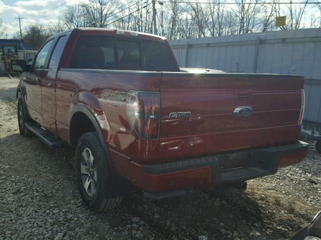 1FTFX1ET4EFA48619 - 2014 FORD F150 SUPER RED photo 3