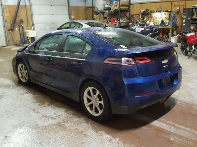 1G1RB6E41DU145958 - 2013 CHEVROLET VOLT BLUE photo 3