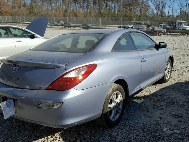 4T1CE30P17U755203 - 2007 TOYOTA CAMRY SOLA TWO TONE photo 4