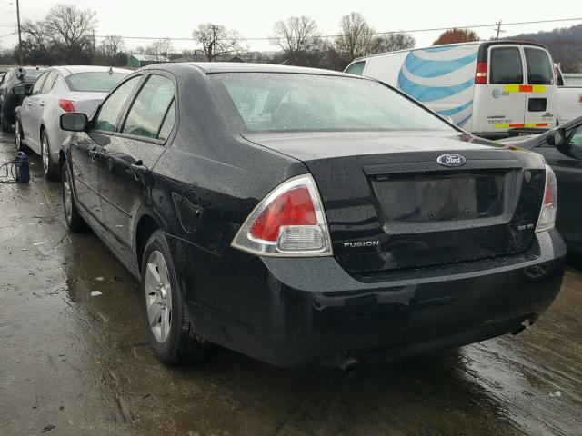 3FAHP07157R109163 - 2007 FORD FUSION SE BLACK photo 3