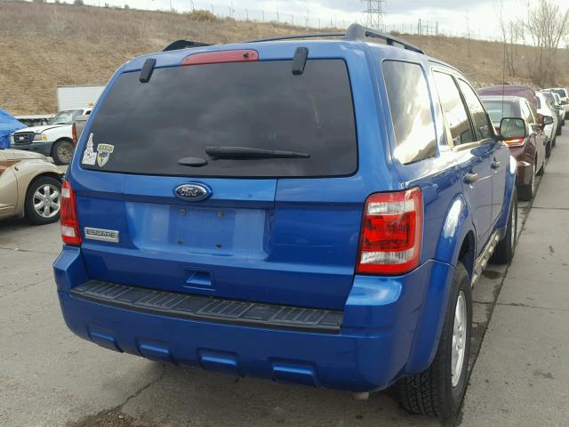 1FMCU0C79CKB80688 - 2012 FORD ESCAPE XLS BLUE photo 4