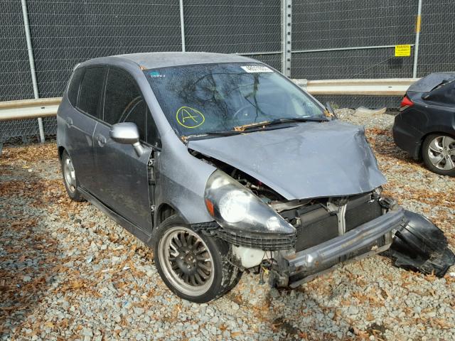 JHMGD38617S058273 - 2007 HONDA FIT S SILVER photo 1