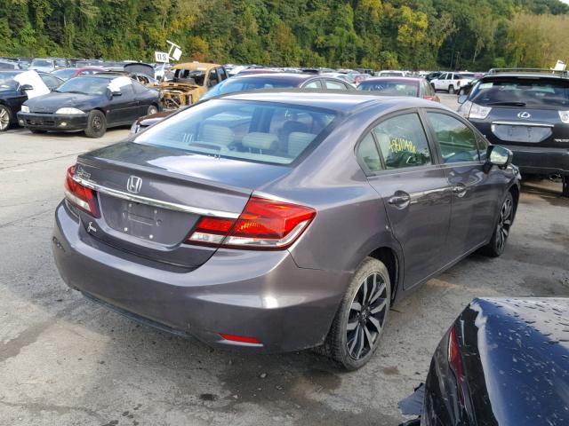 19XFB2F92EE248173 - 2014 HONDA CIVIC EXL 灰色 照片 4