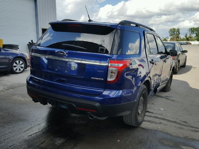 1FM5K7B83EGA86135 - 2014 FORD EXPLORER BLUE photo 4