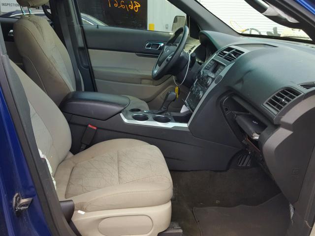 1FM5K7B83EGA86135 - 2014 FORD EXPLORER BLUE photo 5