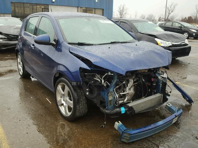 1G1JE6SB4E4105995 - 2014 CHEVROLET SONIC LTZ BLUE photo 1