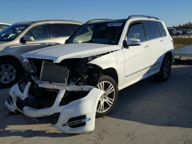 WDCGG5HB1FG359235 - 2015 MERCEDES-BENZ GLK 350 WHITE photo 2