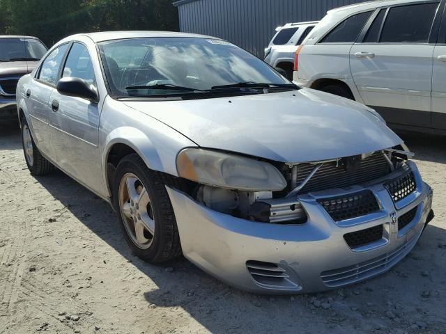 1B3EL36R74N275041 - 2004 DODGE STRATUS SE SILVER photo 1