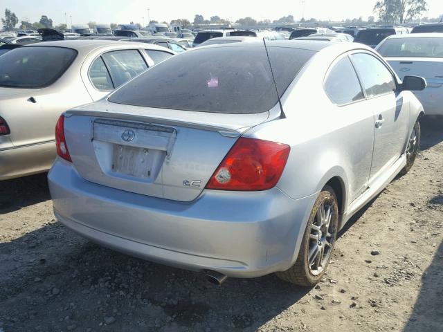 JTKDE167750006066 - 2005 TOYOTA SCION TC SILVER photo 4