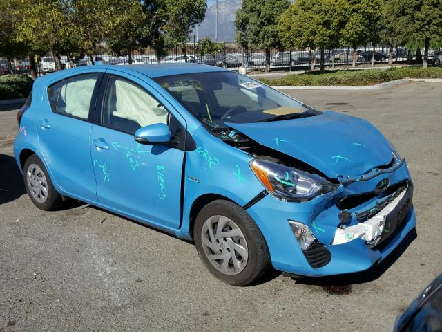 JTDKDTB37G1139228 - 2016 TOYOTA PRIUS C BLUE photo 1