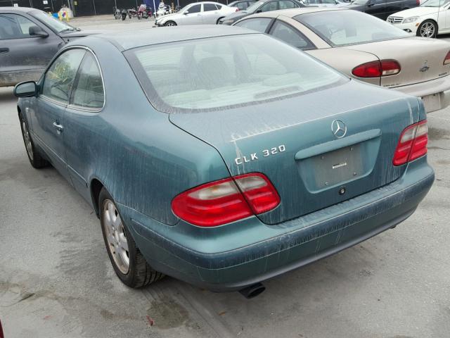 WDBLJ65G3XF070343 - 1999 MERCEDES-BENZ CLK 320 GREEN photo 3