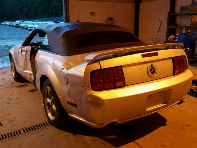 1ZVHT85H365107950 - 2006 FORD MUSTANG GT SILVER photo 3