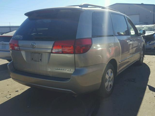 5TDZA23C64S102606 - 2004 TOYOTA SIENNA CE BEIGE photo 4