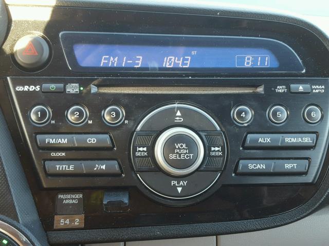 JHMZE2H7XBS011647 - 2011 HONDA INSIGHT EX CHARCOAL photo 9