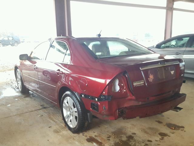 3FAHP08Z47R125942 - 2007 FORD FUSION SEL RED photo 3