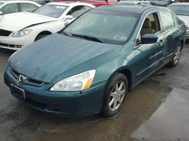 1HGCM665X3A007528 - 2003 HONDA ACCORD EX GREEN photo 2