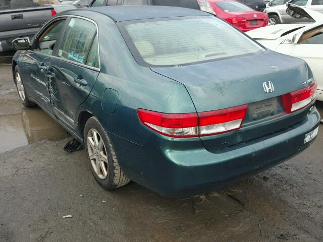 1HGCM665X3A007528 - 2003 HONDA ACCORD EX GREEN photo 3