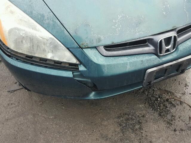 1HGCM665X3A007528 - 2003 HONDA ACCORD EX GREEN photo 9