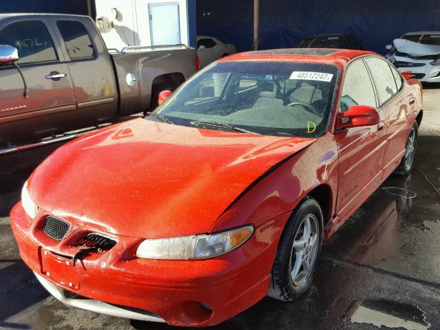 1G2WP52K0XF321954 - 1999 PONTIAC GRAND PRIX RED photo 2