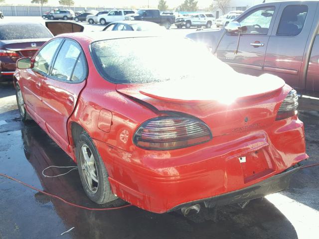 1G2WP52K0XF321954 - 1999 PONTIAC GRAND PRIX RED photo 3