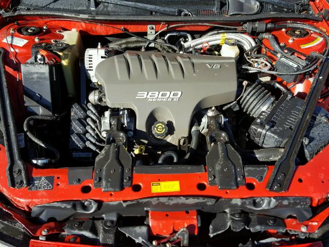 1G2WP52K0XF321954 - 1999 PONTIAC GRAND PRIX წითელი ფოტო 7