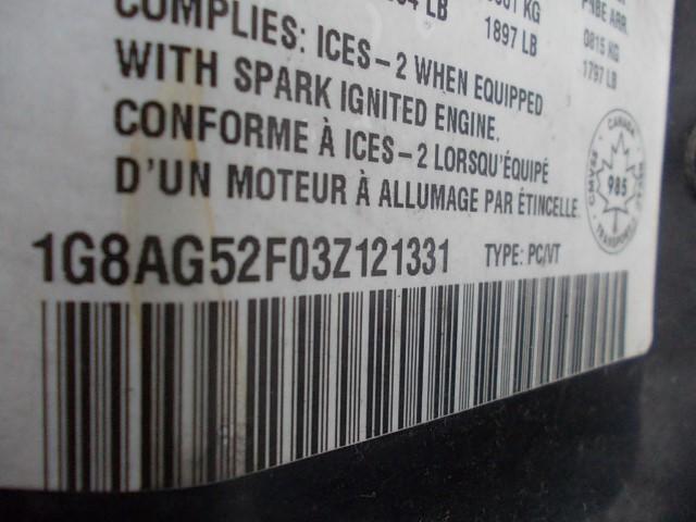 1G8AG52F03Z121331 - 2003 SATURN ION LEVEL SILVER photo 9