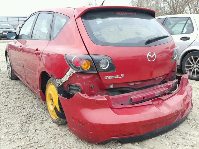 JM1BK143941126838 - 2004 MAZDA 3 HATCHBAC RED photo 3