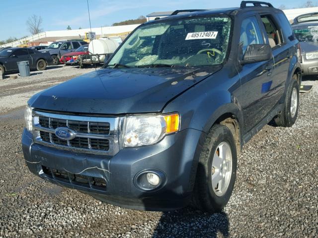 1FMCU0DG6BKB52392 - 2011 FORD ESCAPE XLT BLUE photo 2