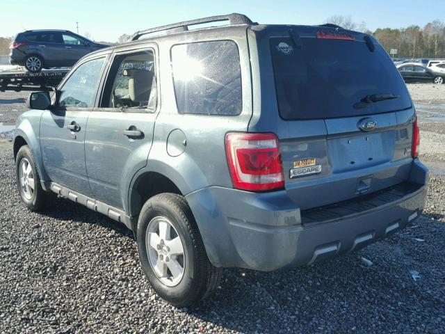 1FMCU0DG6BKB52392 - 2011 FORD ESCAPE XLT BLUE photo 3