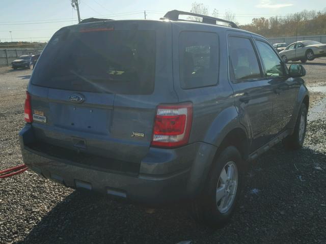 1FMCU0DG6BKB52392 - 2011 FORD ESCAPE XLT BLUE photo 4