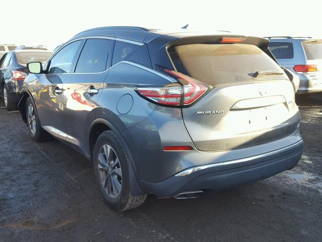 5N1AZ2MH8FN209094 - 2015 NISSAN MURANO S GRAY photo 3