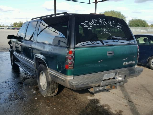 1GNFK16R6XJ380568 - 1999 CHEVROLET SUBURBAN K GREEN photo 3