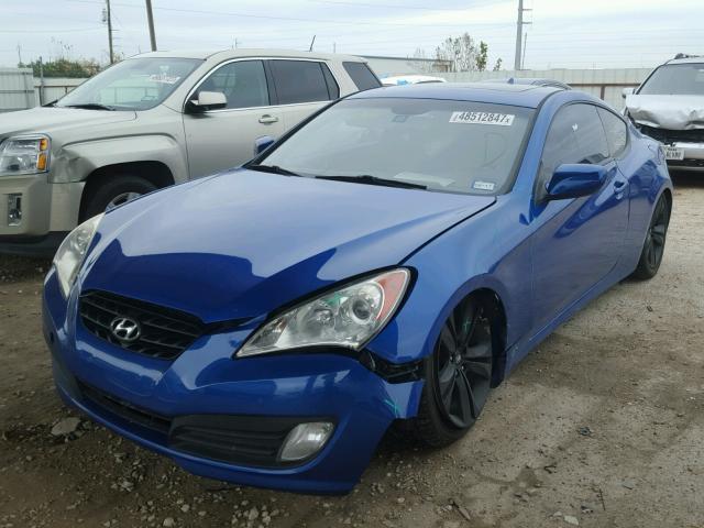 KMHHT6KD2AU021399 - 2010 HYUNDAI GENESIS BLUE photo 2