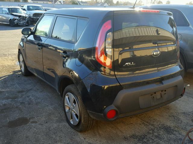 KNDJN2A20G7314010 - 2016 KIA SOUL BLACK photo 3