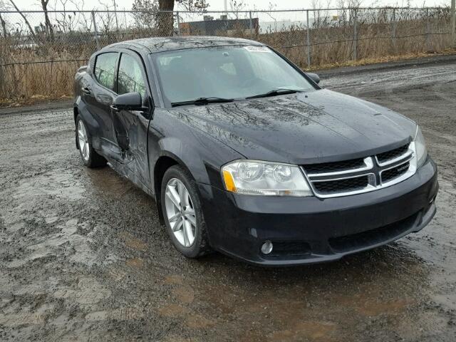 1B3BD1FGXBN530720 - 2011 DODGE AVENGER MA BLACK photo 1