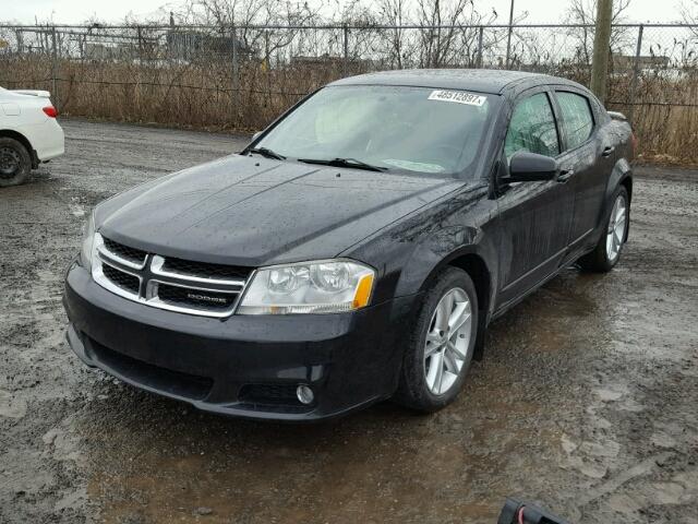 1B3BD1FGXBN530720 - 2011 DODGE AVENGER MA BLACK photo 2